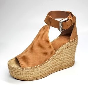 Marc Fisher MLANNIE Ankle Strap Platform Espadrilles 6M